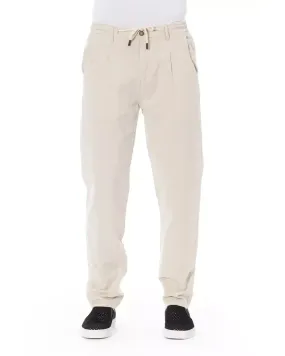 Drawstring Closure Chino Trousers with Pockets W30 US Men