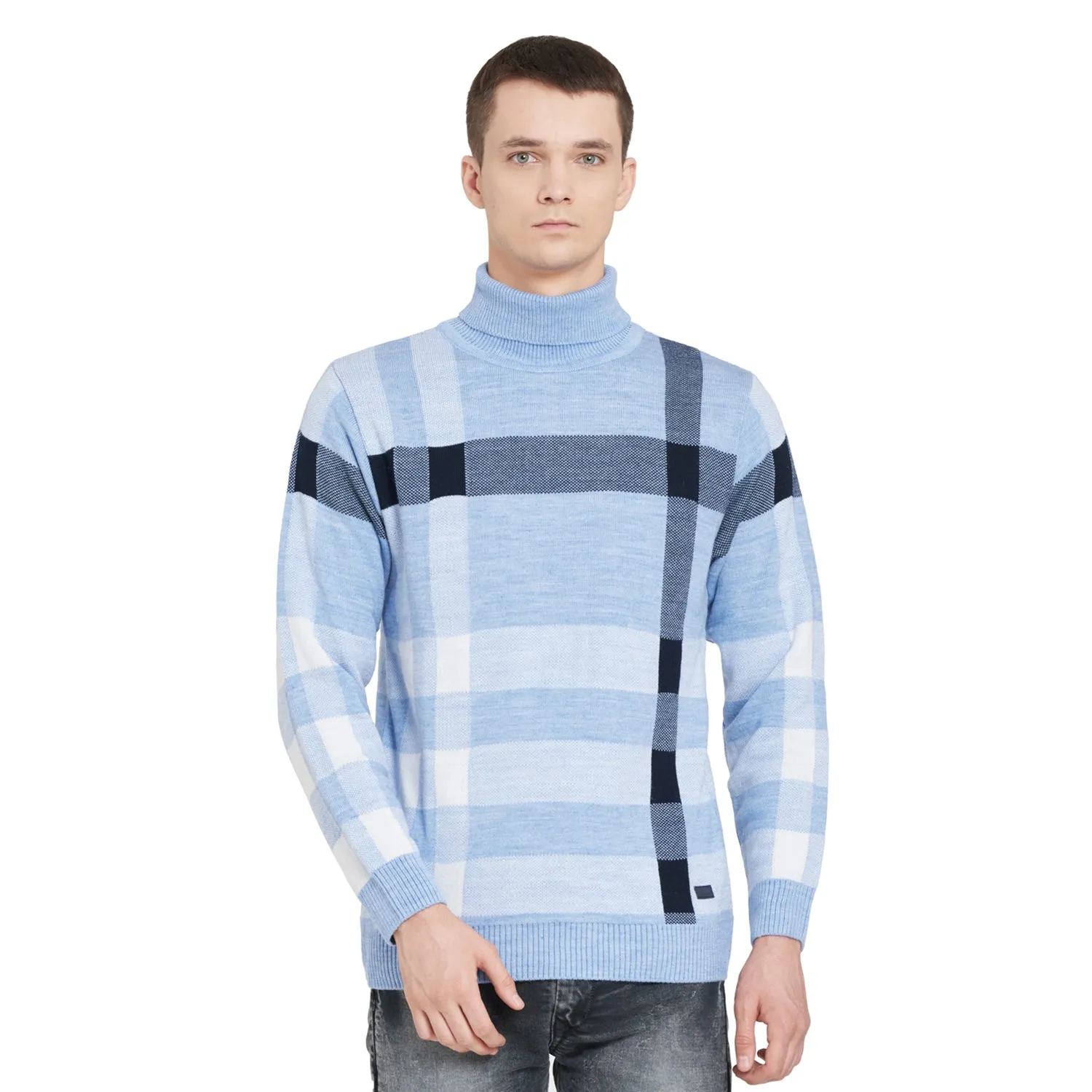 Duke Stardust Men Full Sleeve High Neck Sweater (SDS694R)
