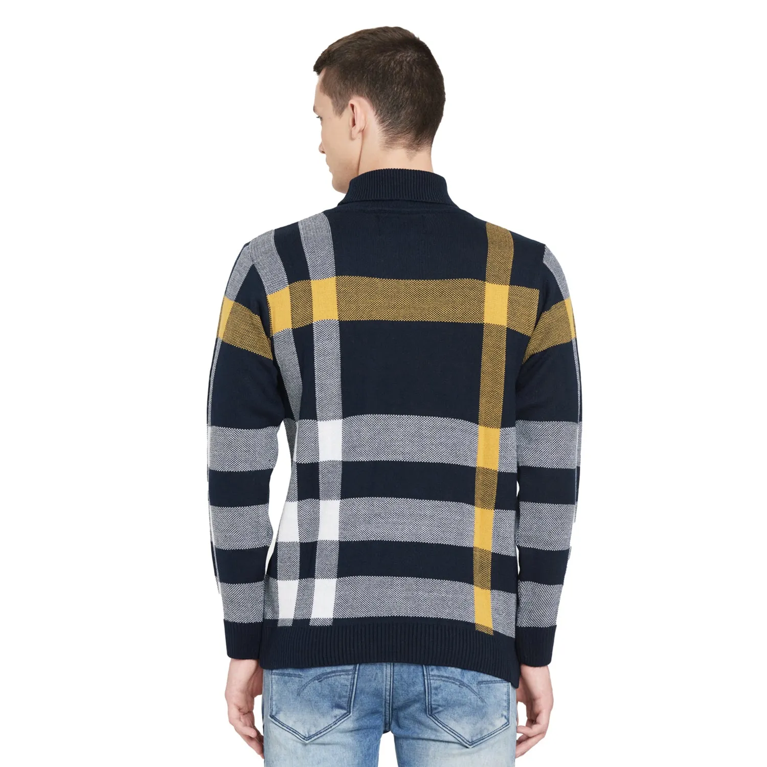 Duke Stardust Men Full Sleeve High Neck Sweater (SDS694R)