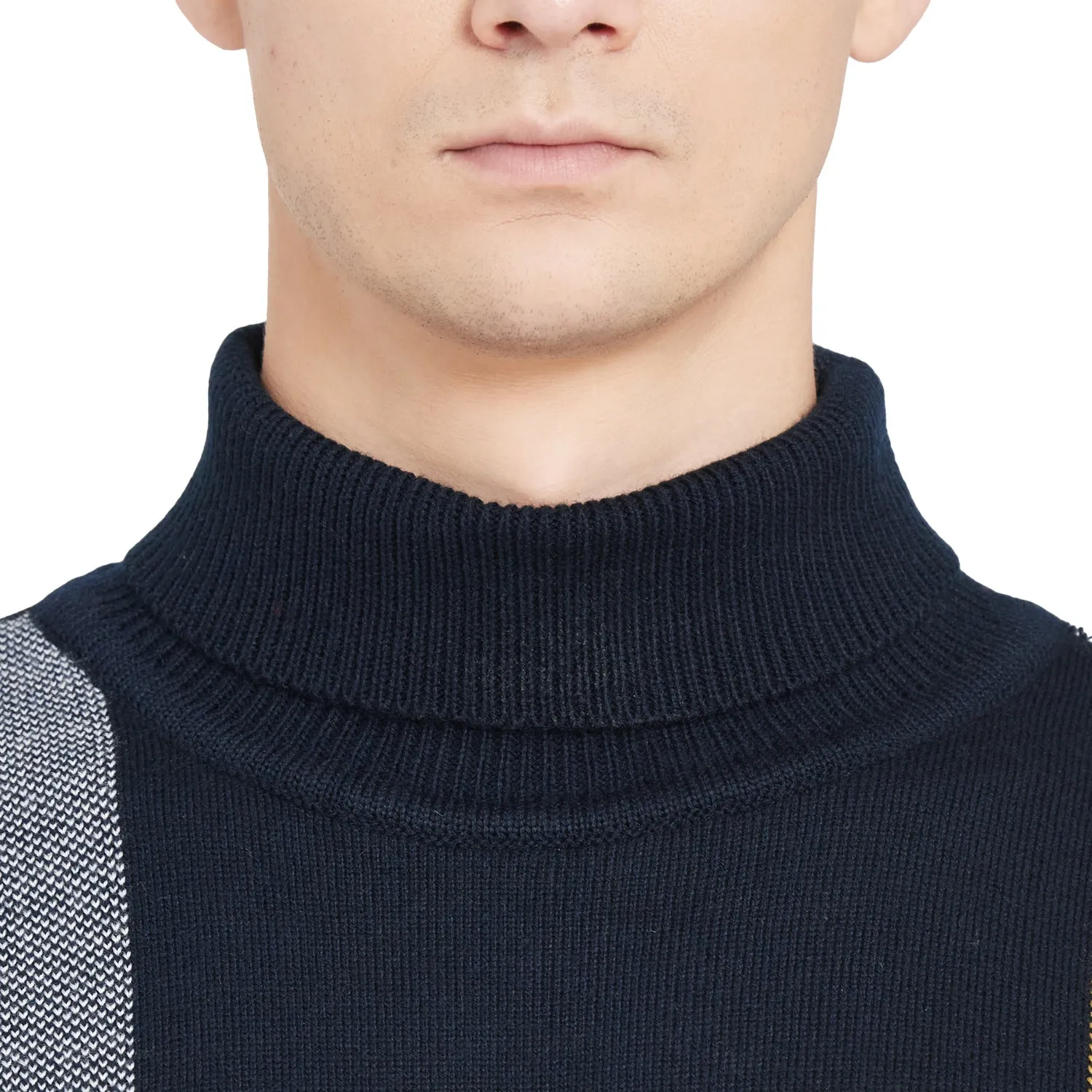 Duke Stardust Men Full Sleeve High Neck Sweater (SDS694R)