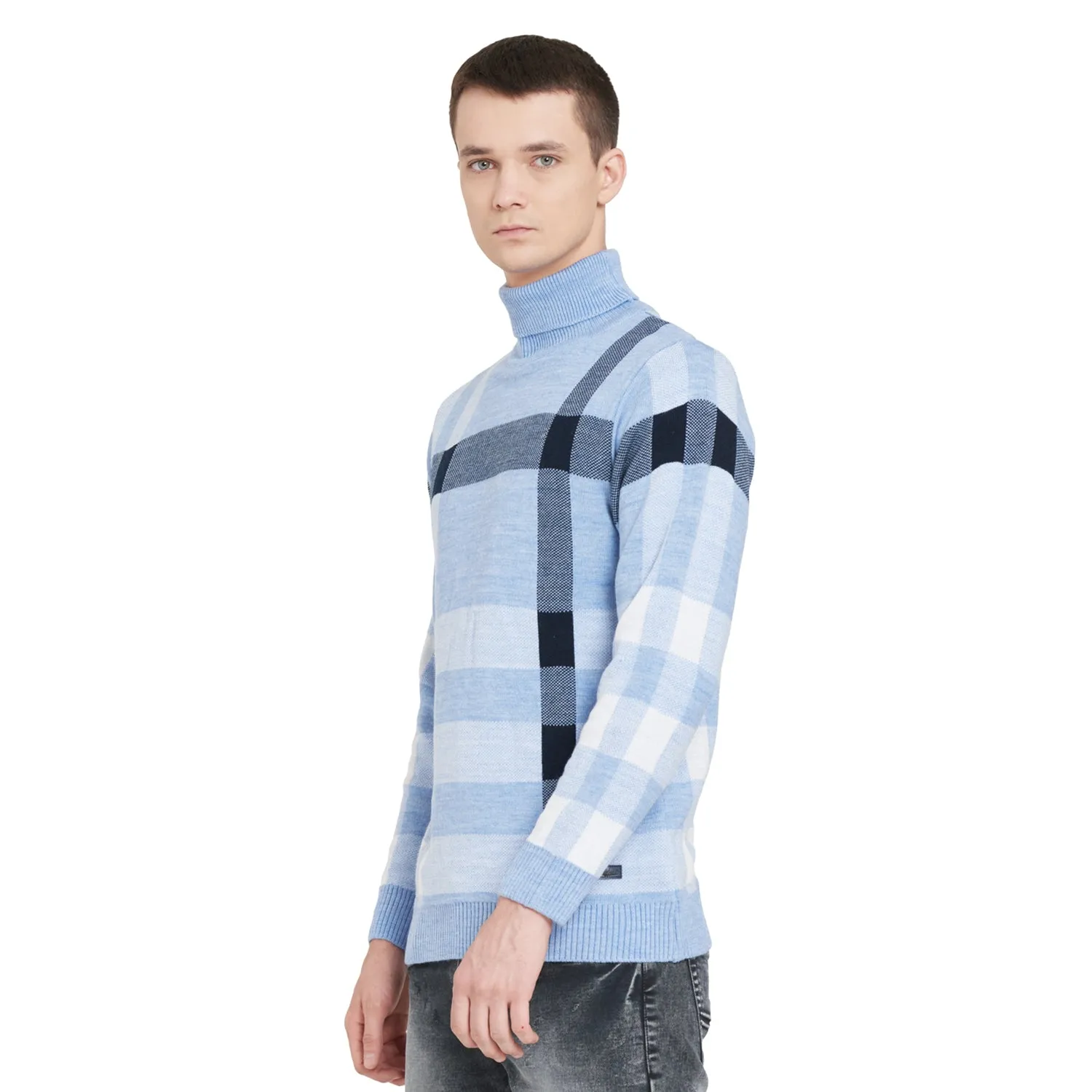 Duke Stardust Men Full Sleeve High Neck Sweater (SDS694R)