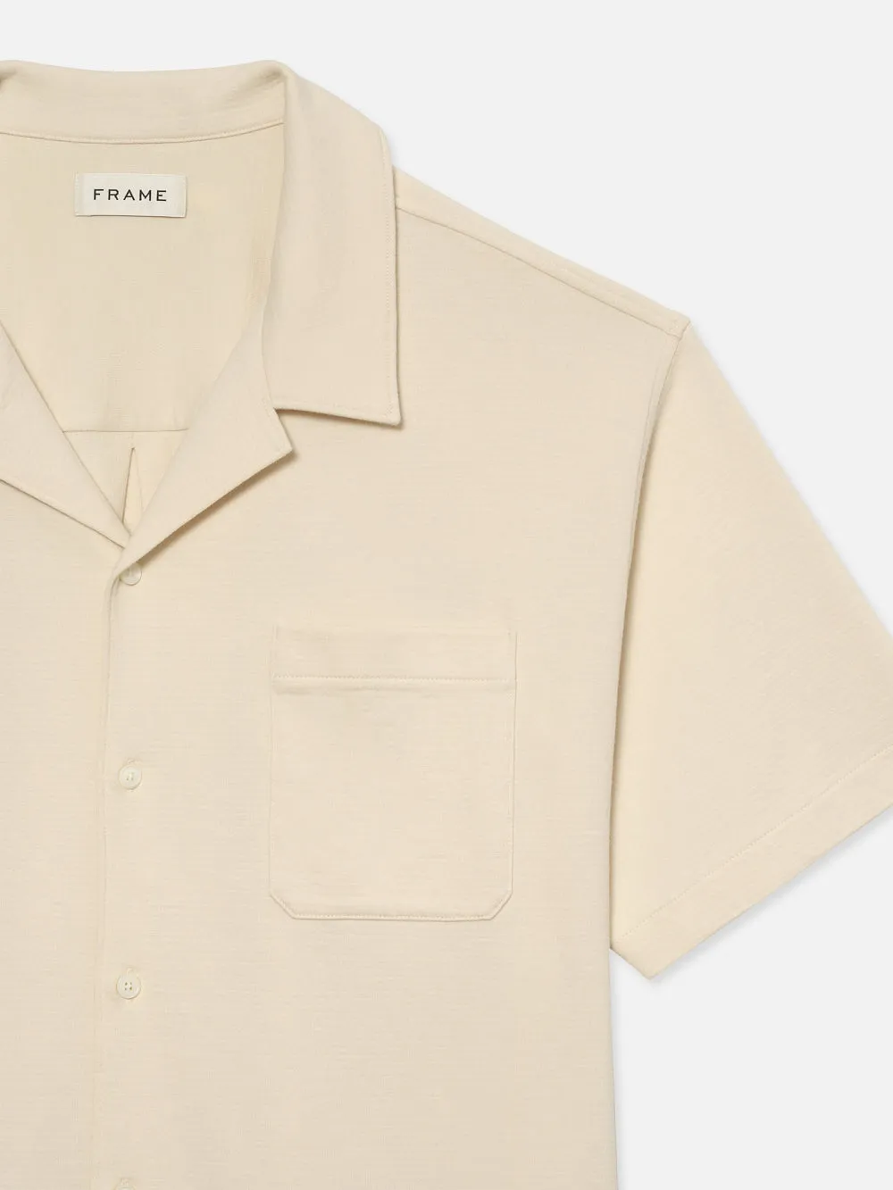 Duo Fold Relaxed Short Sleeve Shirt -- White Sand