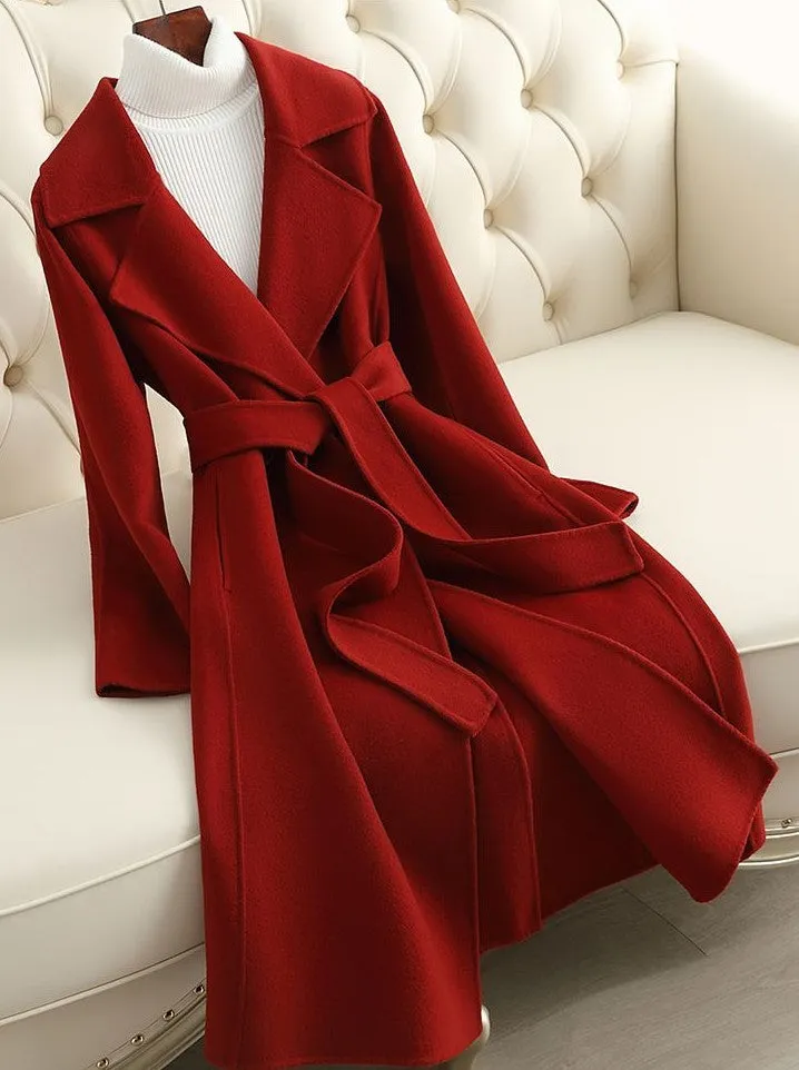 Elegante Mantel met Riem