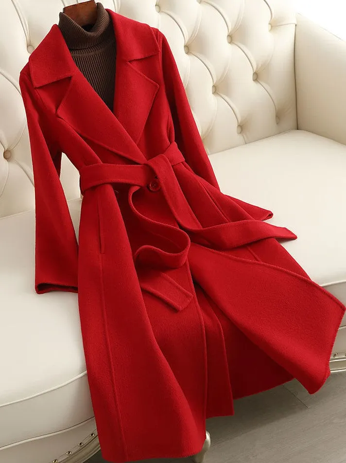 Elegante Mantel met Riem