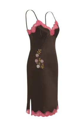 Embroidery Slip Dress