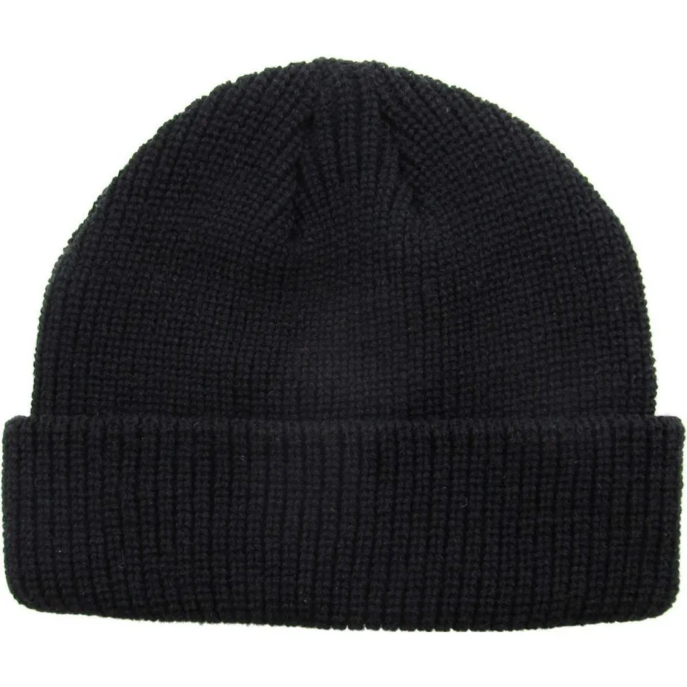 Ethos FISHERMAN BEANIE - SORT acryl hue i klassisk fisker stil