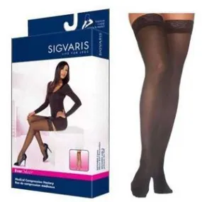 Ever Sheer Thigh-High Stockings with Grip Top, 30-40mm, Closed, Medium, Short, Black