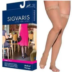 EverSheer Thigh-High with Grip-Top, 20-30 mmHg, Large, Long, Open Toe, Natural