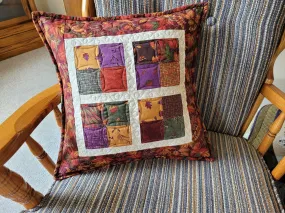 Fall Leaves Quilted Pillow