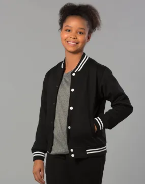 [FL11K] Kid's Fleece Varsity Jacket