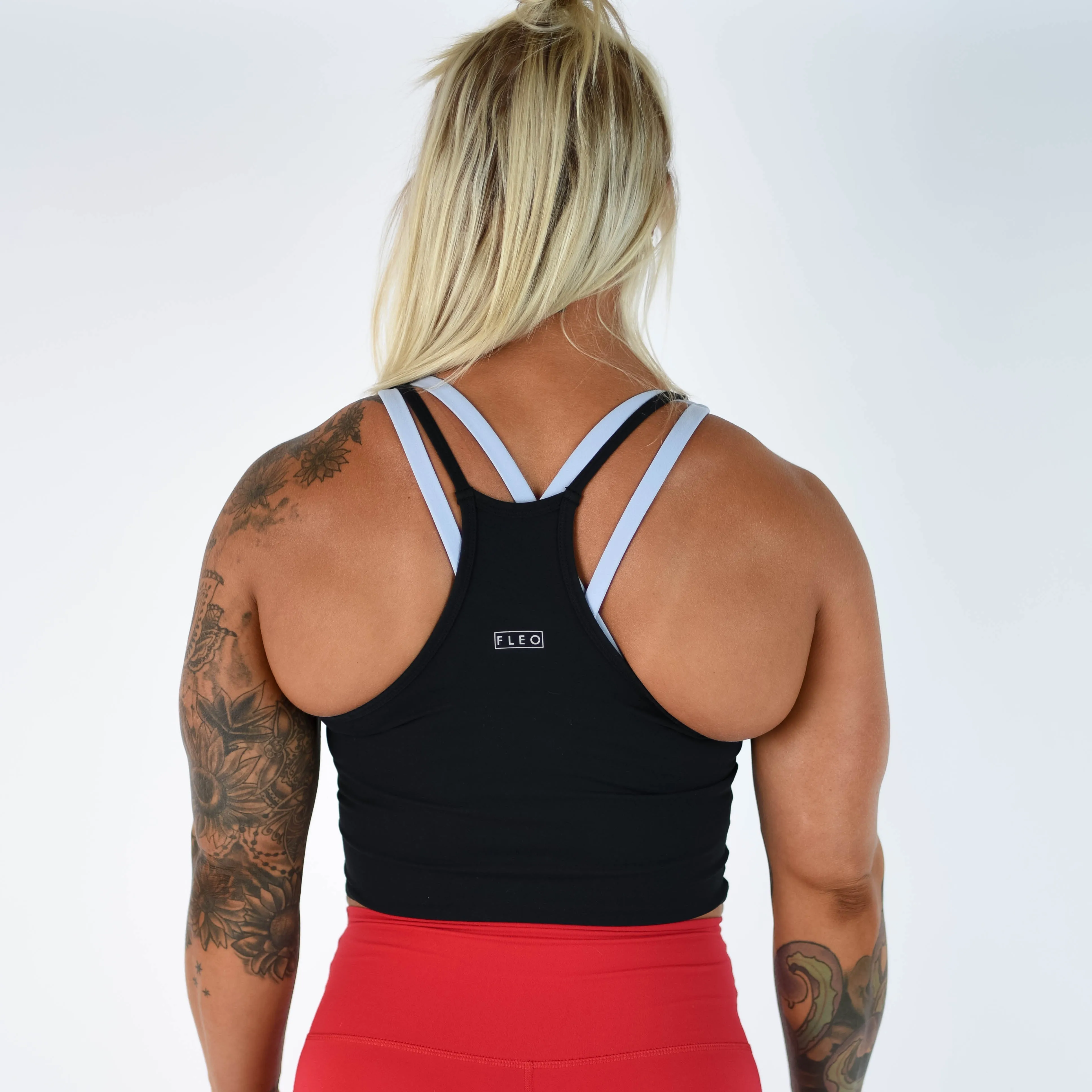 FLEO Switch Up Crop Tank - Black (Muse)