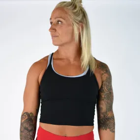 FLEO Switch Up Crop Tank - Black (Muse)