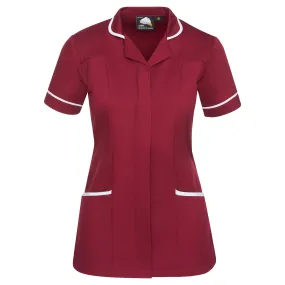 Florence Classic Tunic | Maroon - White