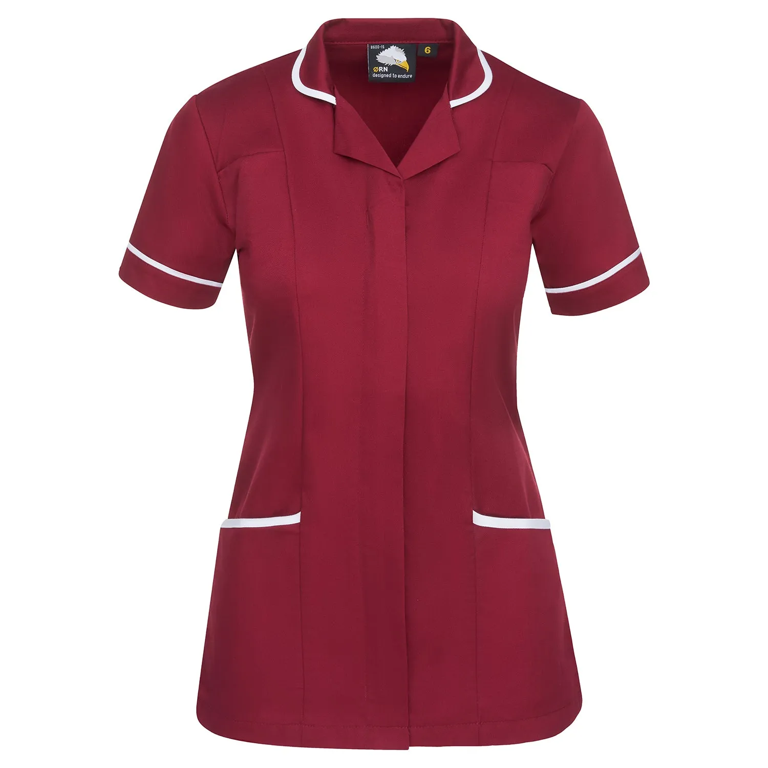 Florence Classic Tunic | Maroon - White