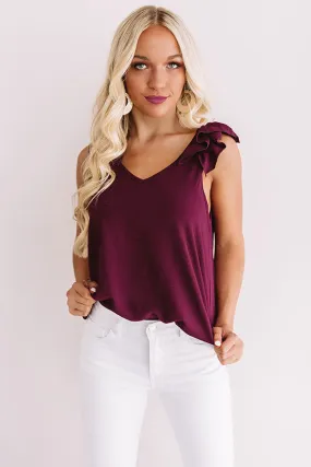 Frolic In France Shift Tank In Windsor Wine