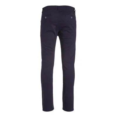 Galaxy By Harvic Mens Slim Fit fit Chinos Pants 30 / 30 Navy Blue Solid