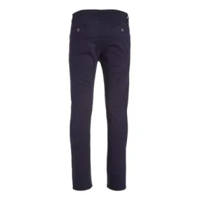 Galaxy By Harvic Mens Slim Fit fit Chinos Pants 30 / 30 Navy Blue Solid