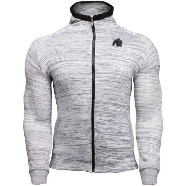 Gorilla Wear Keno Zipped Hoodie - White-Black