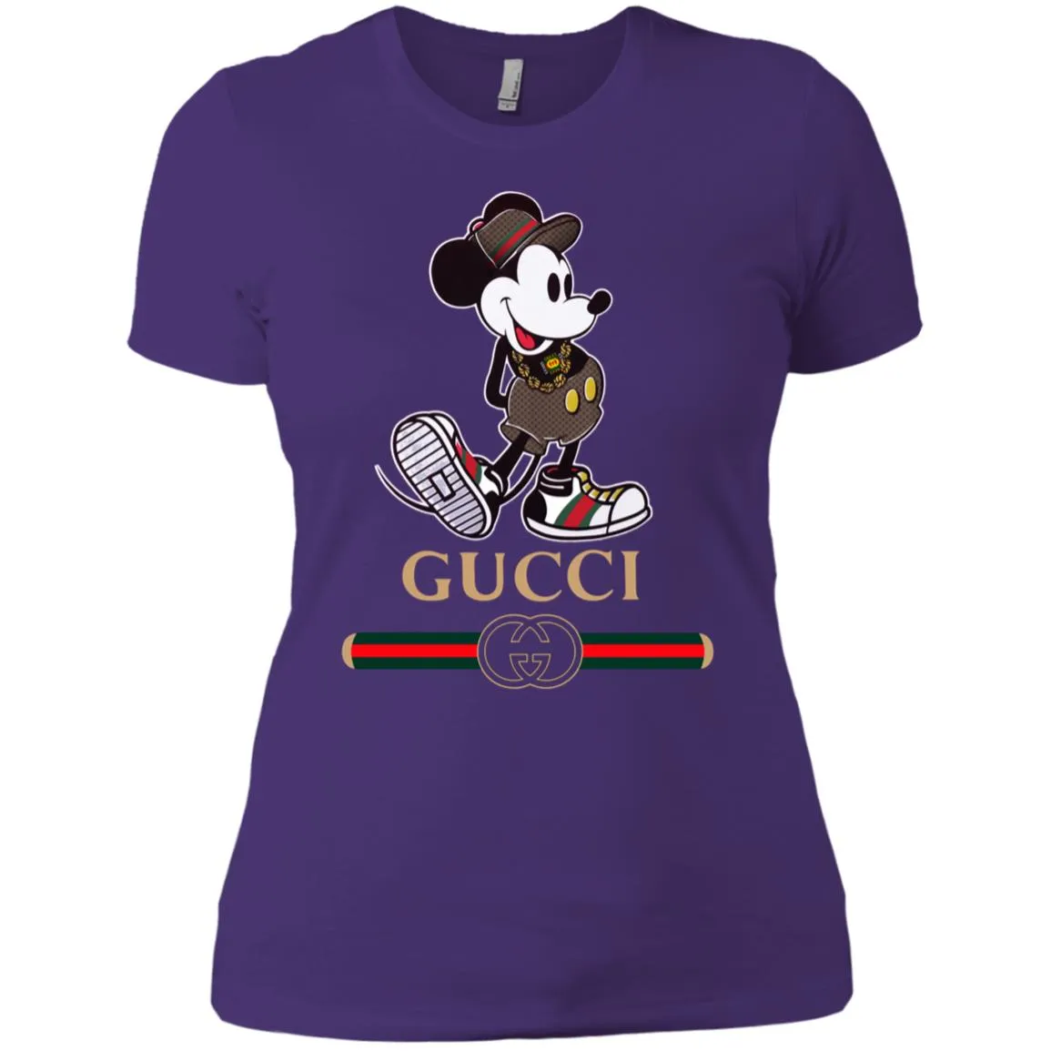 Gucci Mickey Kitty Beauty T-shirt Women Cotton T-Shirt