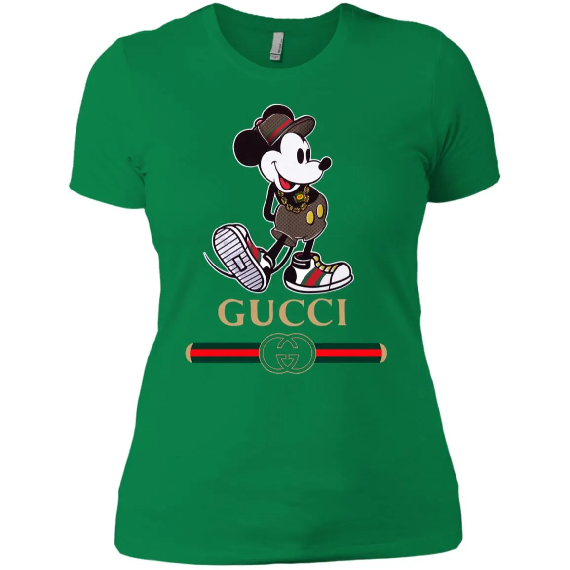 Gucci Mickey Kitty Beauty T-shirt Women Cotton T-Shirt