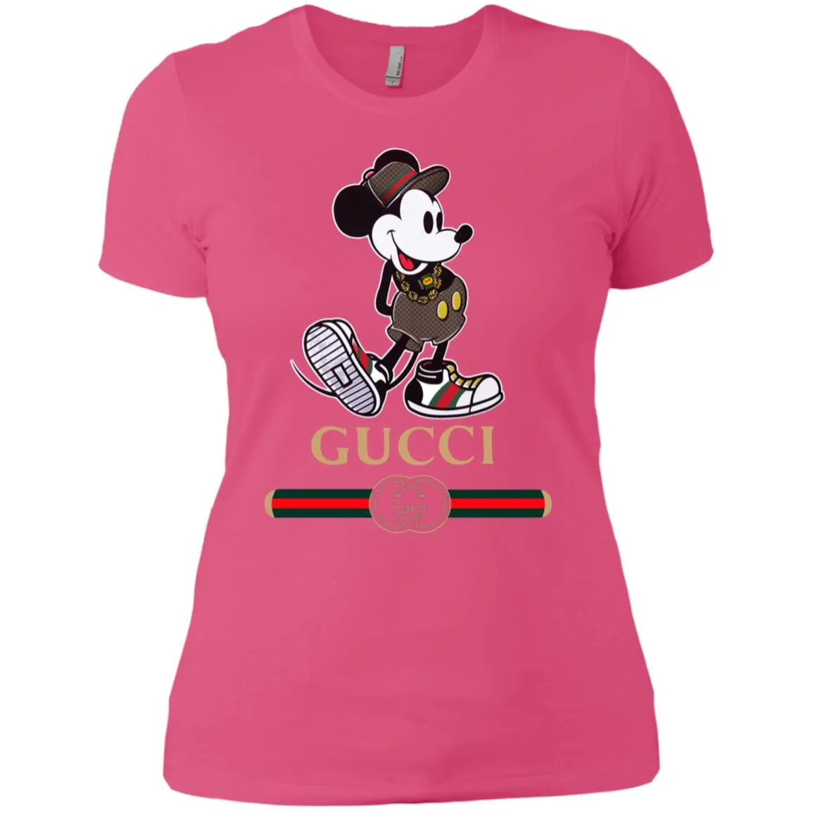 Gucci Mickey Kitty Beauty T-shirt Women Cotton T-Shirt