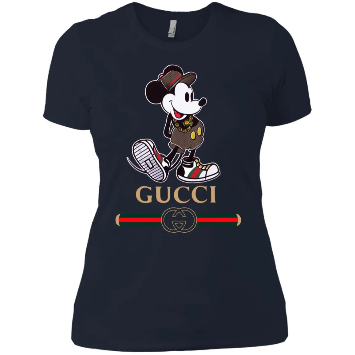 Gucci Mickey Kitty Beauty T-shirt Women Cotton T-Shirt
