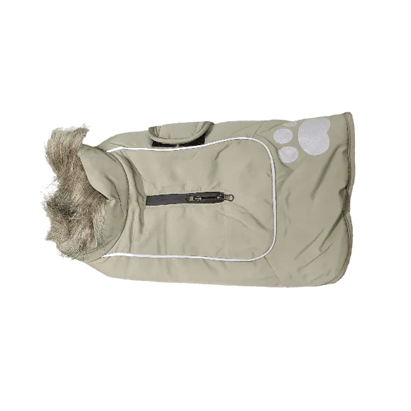Happy Pet | Dog Coat | Sky Blue Paw Print Jacket