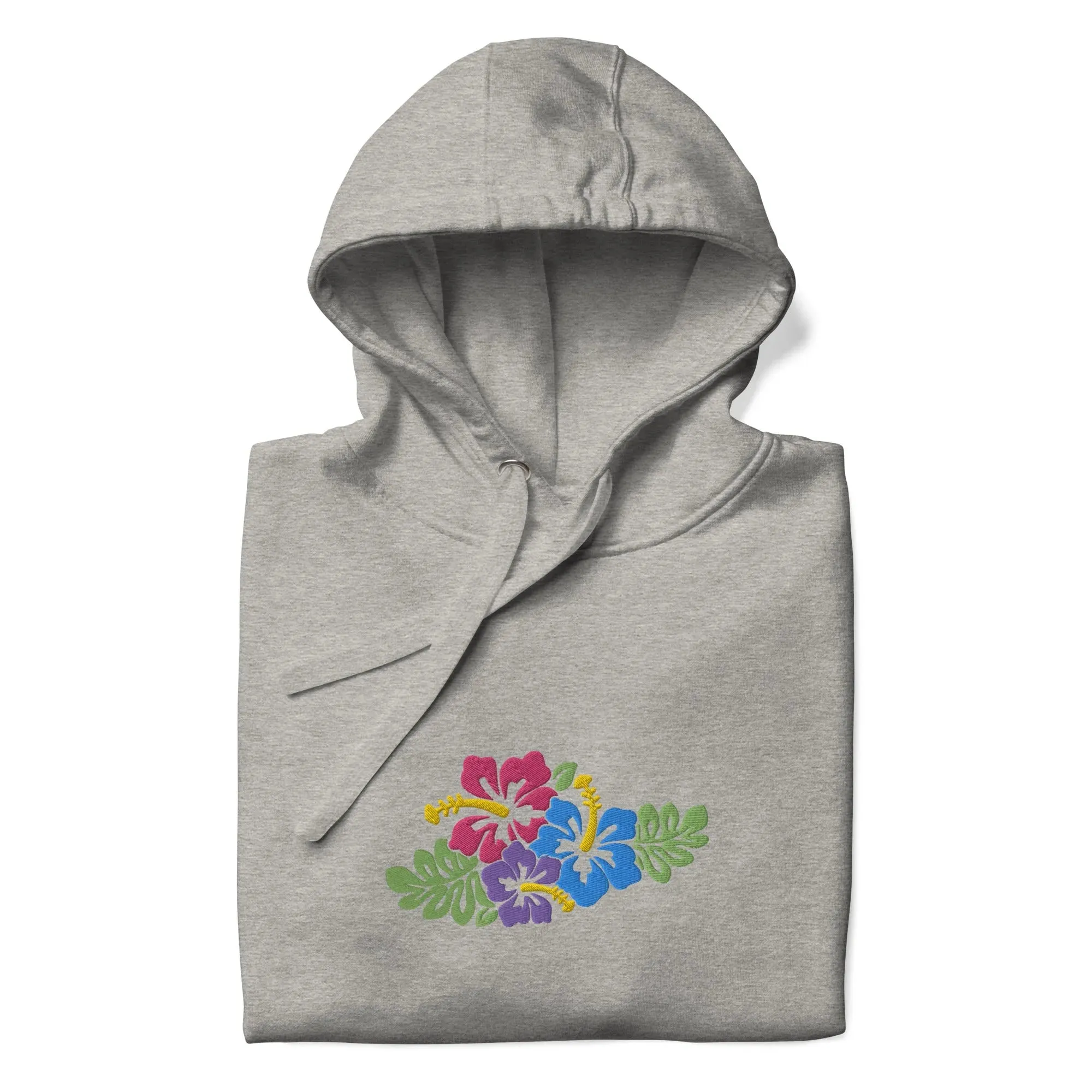 Hawaiian Tropical Leaves Embroidered Hoodie