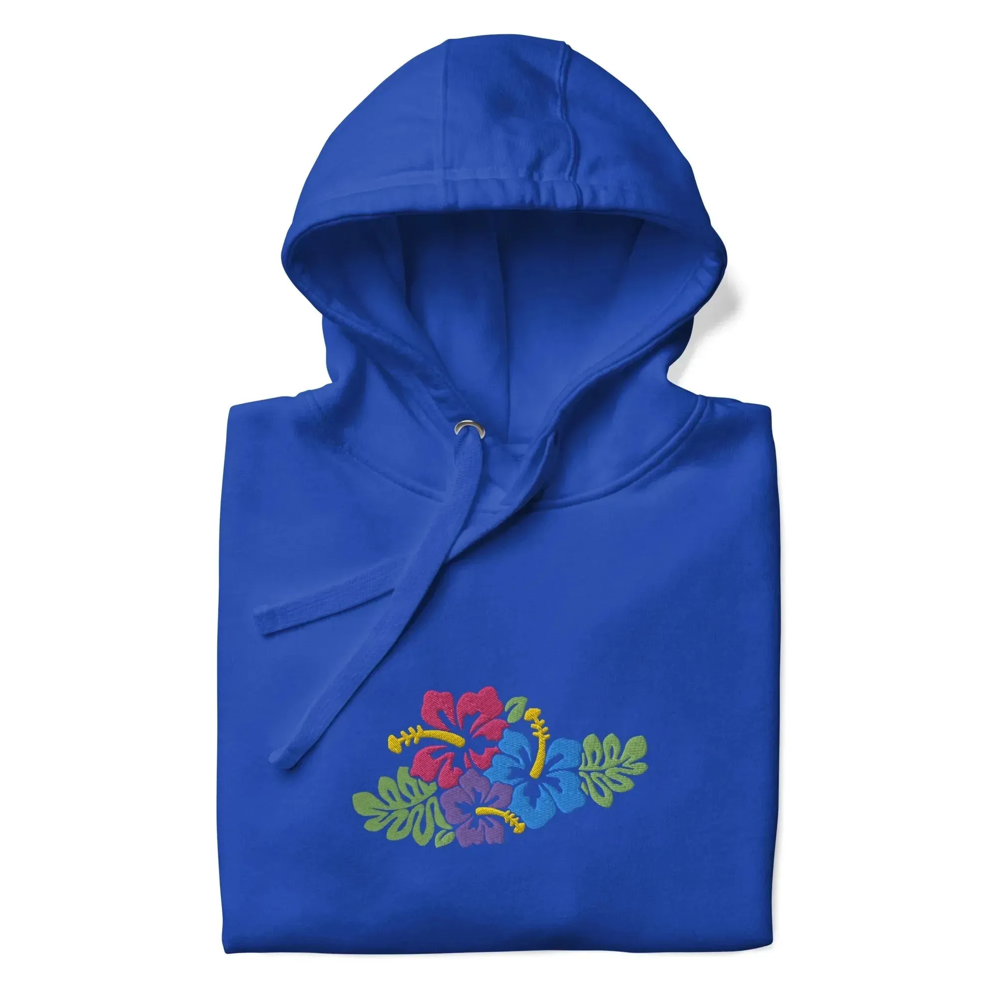 Hawaiian Tropical Leaves Embroidered Hoodie
