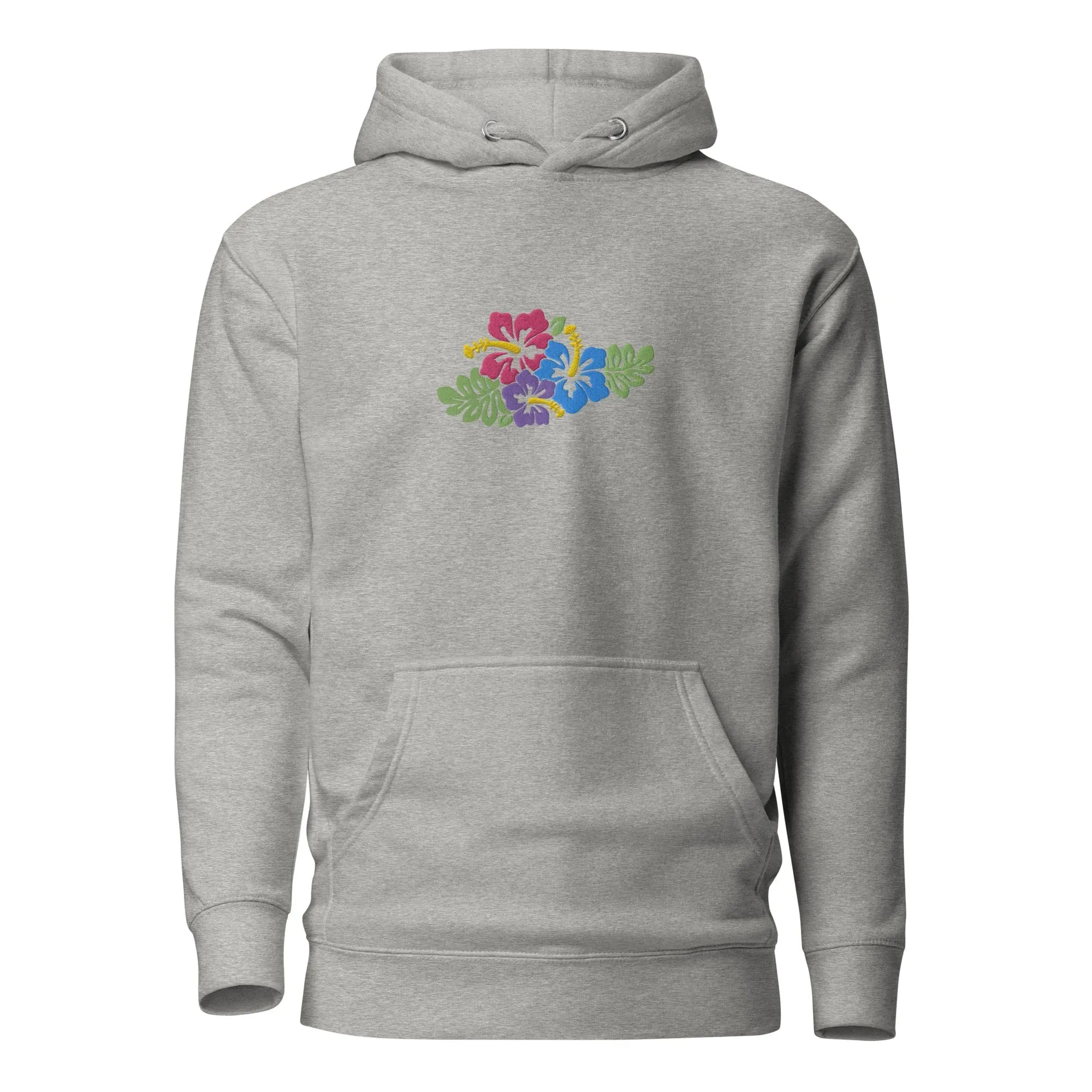 Hawaiian Tropical Leaves Embroidered Hoodie