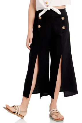 High Front Slit Culottes Pants (RE1295)