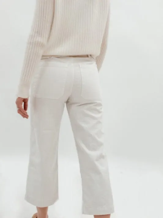 High-Rise Cropped Culottes
