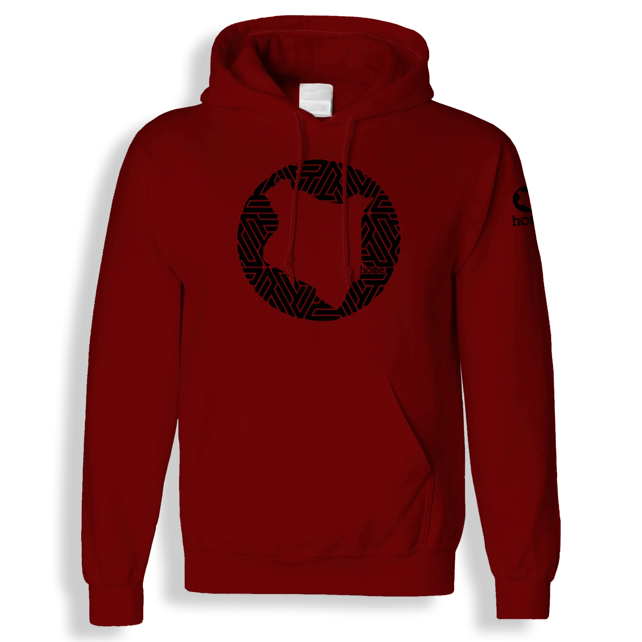 Hoodie - Maroon Red (Mid-Heavy Fabric)