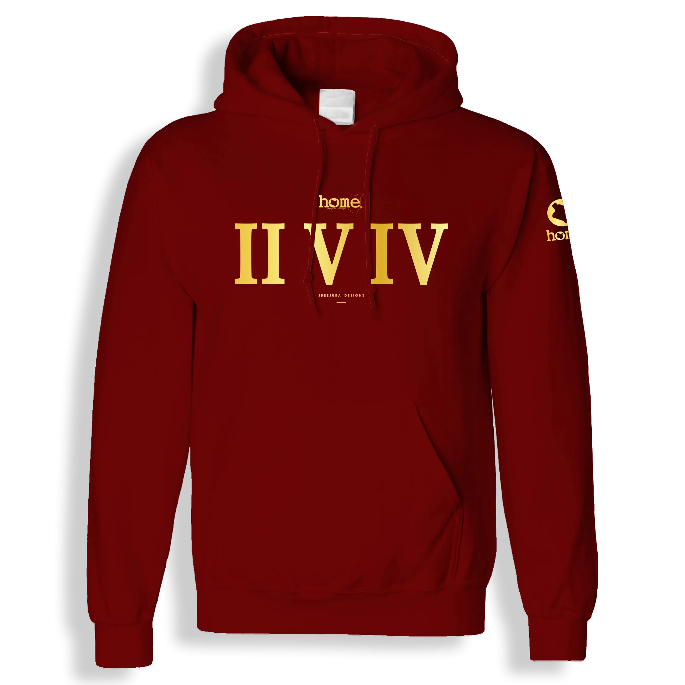Hoodie - Maroon Red (Mid-Heavy Fabric)