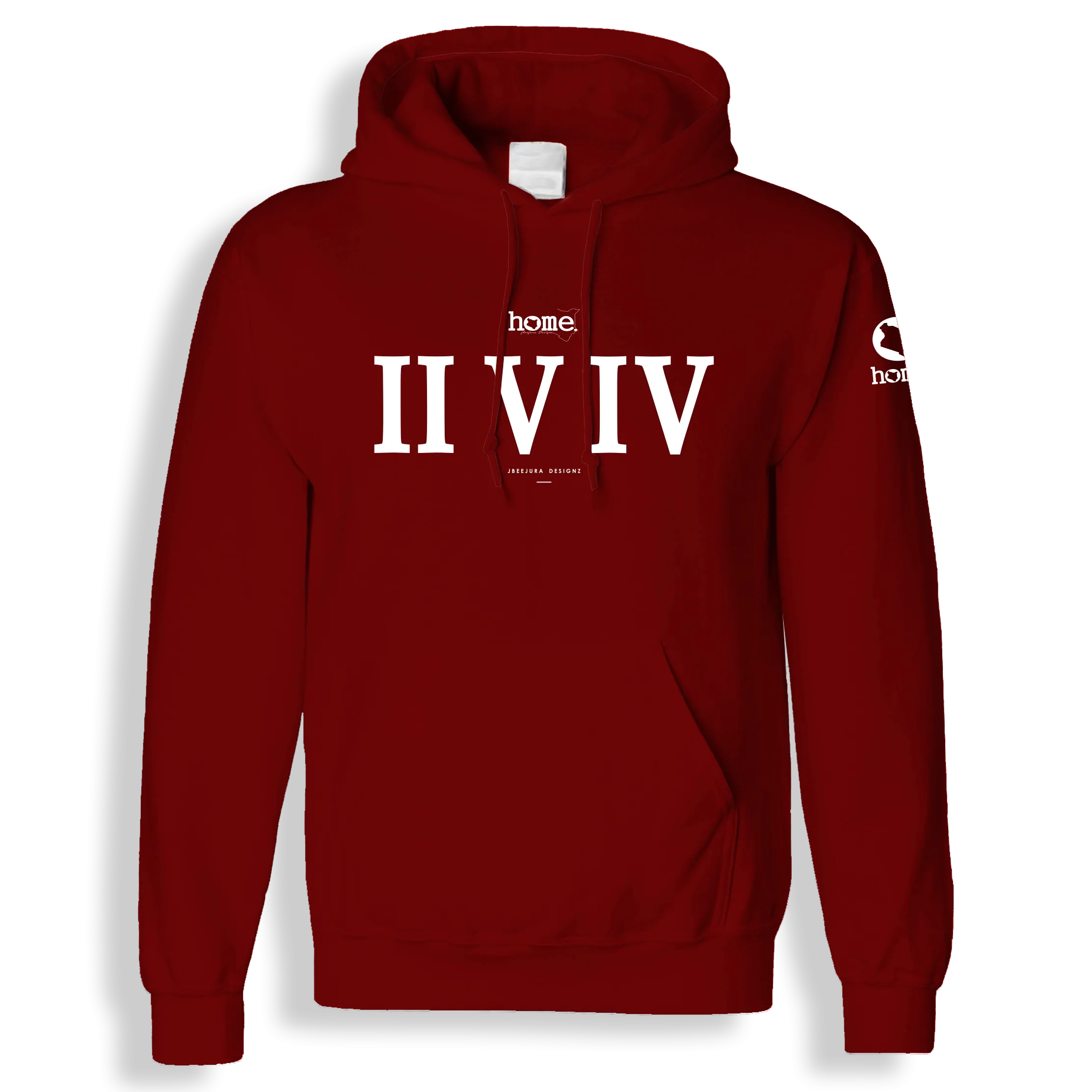 Hoodie - Maroon Red (Mid-Heavy Fabric)
