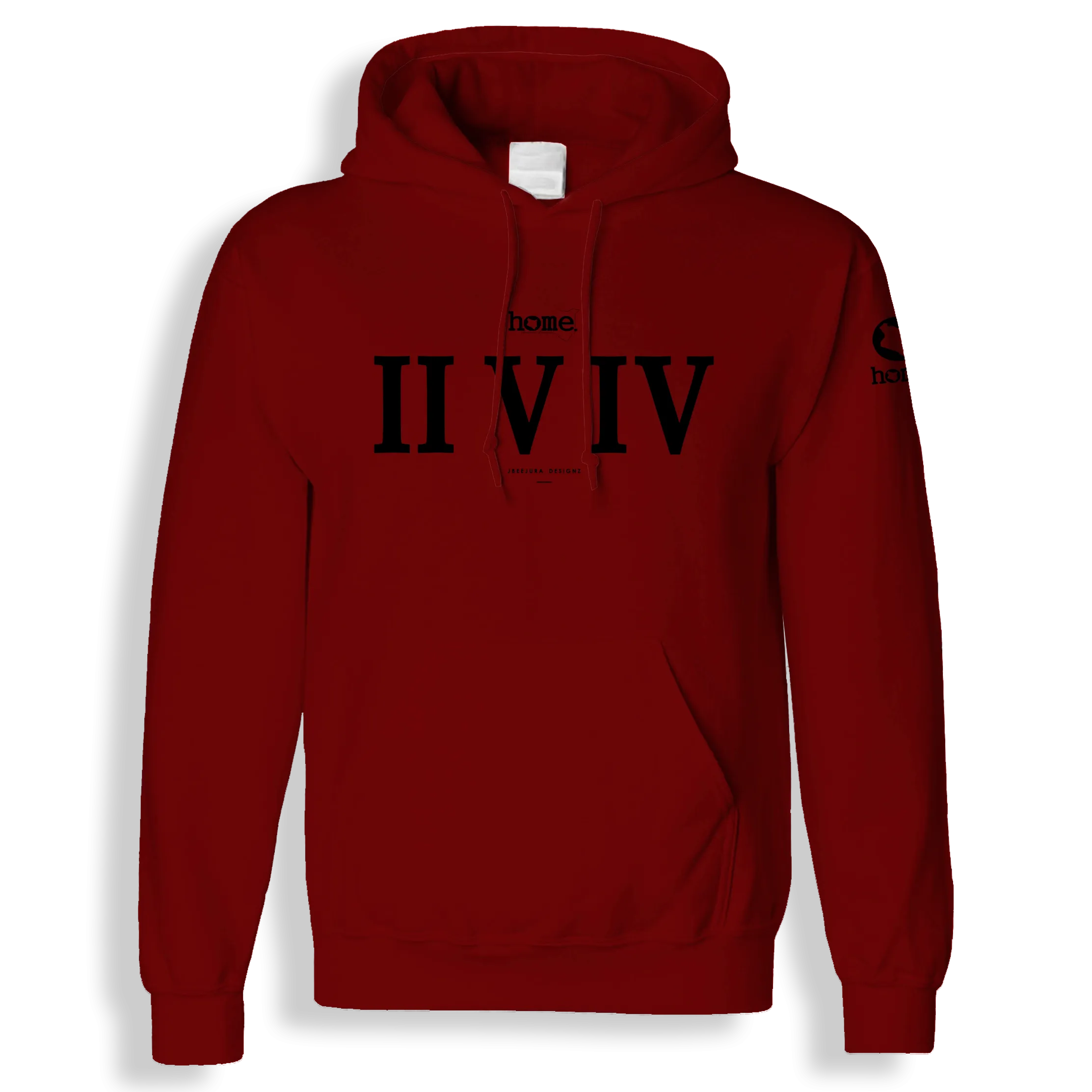 Hoodie - Maroon Red (Mid-Heavy Fabric)