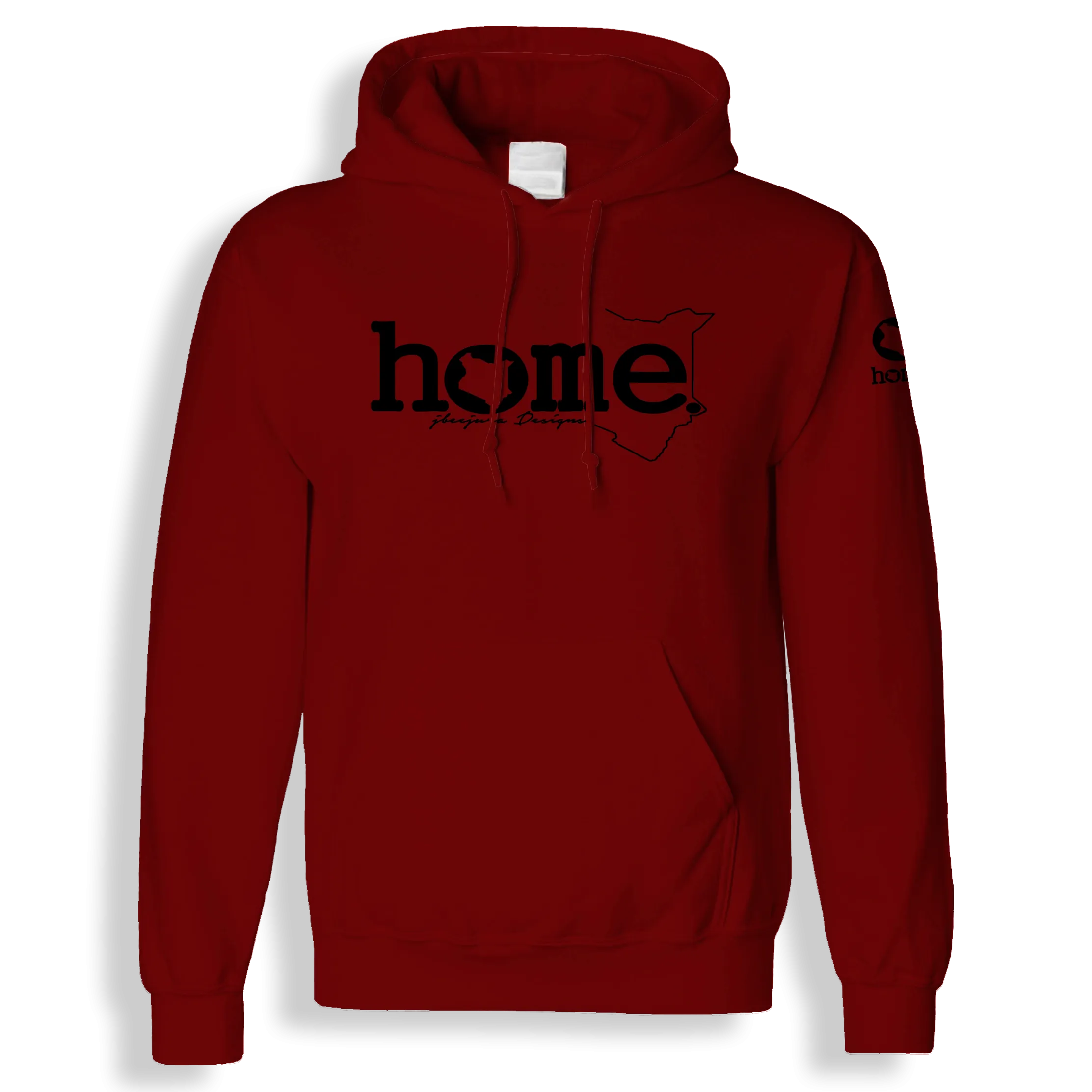 Hoodie - Maroon Red (Mid-Heavy Fabric)