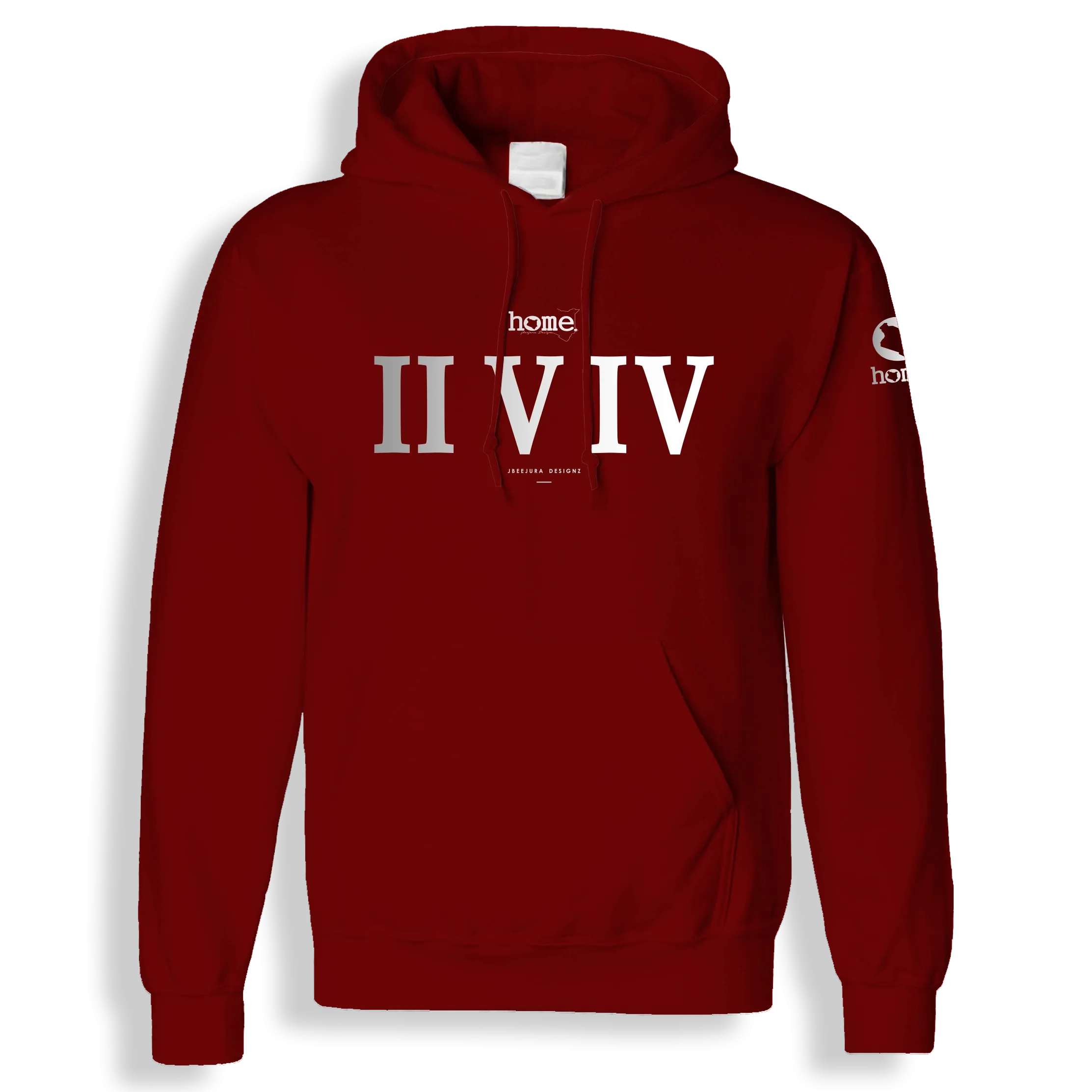 Hoodie - Maroon Red (Mid-Heavy Fabric)