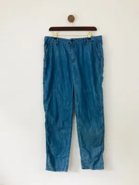 Hush Women's Relaxed Chambray Trousers NWT | UK12 | Blue