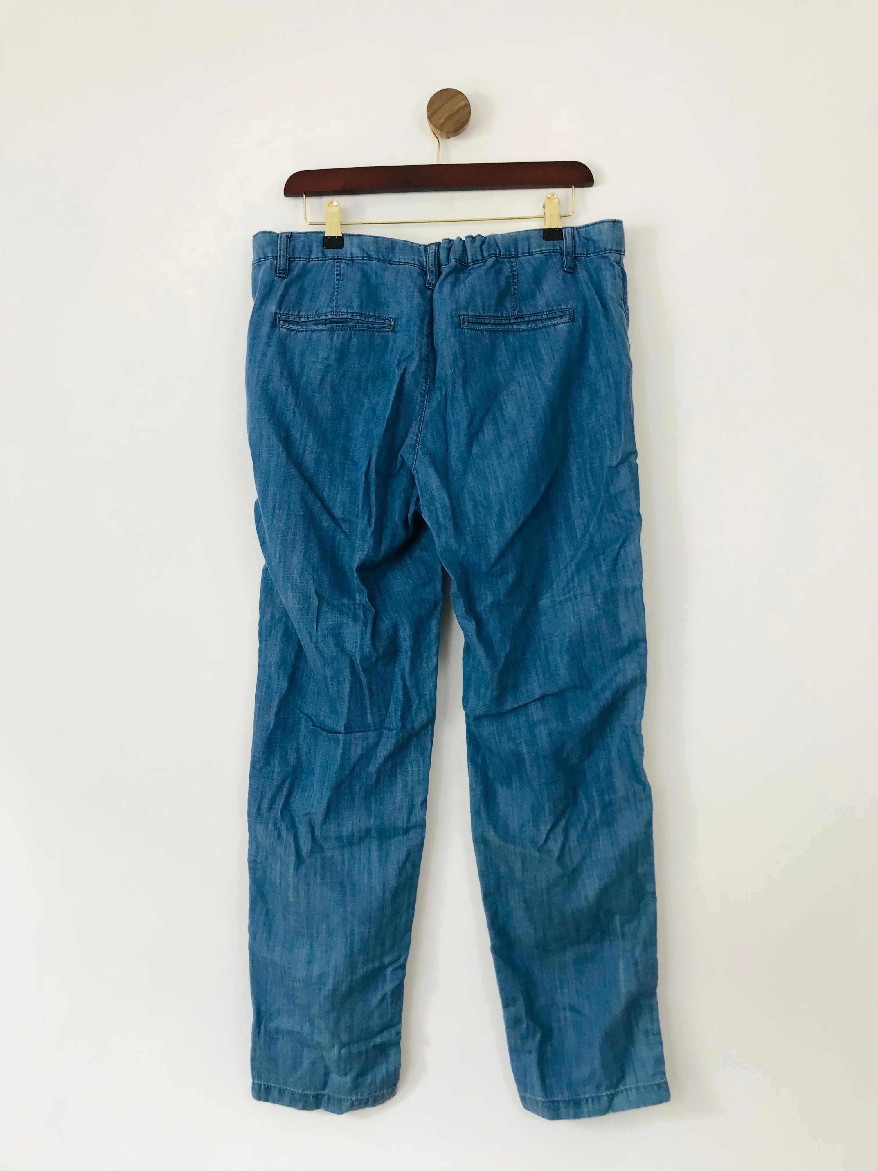 Hush Women's Relaxed Chambray Trousers NWT | UK12 | Blue