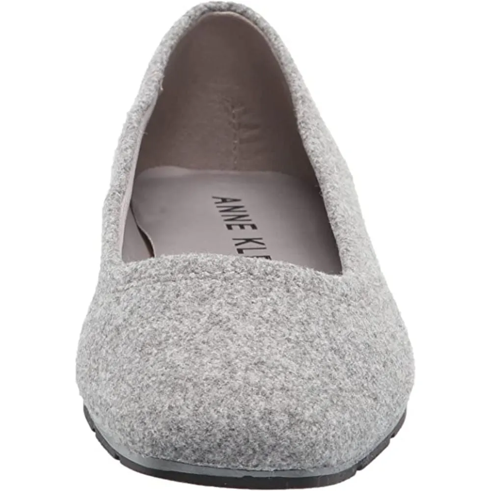 Iggy Dark Gray Fabric Anne Klein Ballet Flats