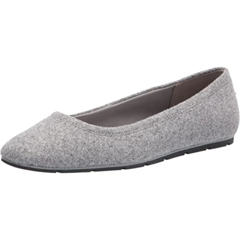 Iggy Dark Gray Fabric Anne Klein Ballet Flats