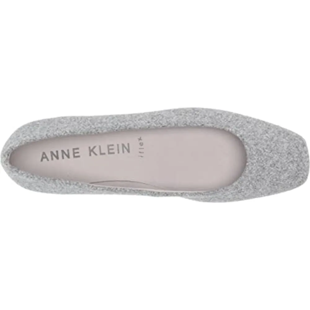 Iggy Dark Gray Fabric Anne Klein Ballet Flats