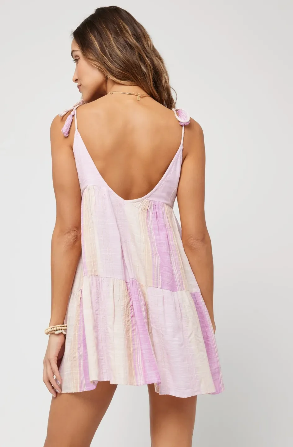 Isabella Dress - Ravello Stripe Dusk