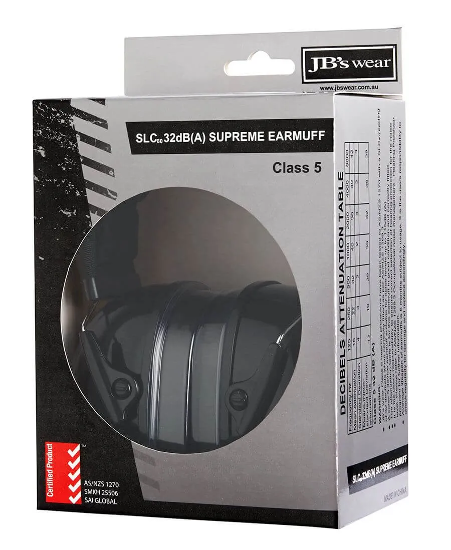 JB's Wear 32dB Supreme Ear Muffs (8M001)