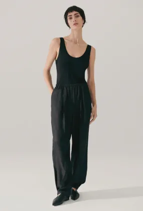 JERSEY SCOOP TANK BLACK