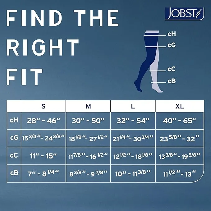 JOBST Relief 20-30 mmHg Compression Stockings, Waist High Pantyhose, Closed Toe