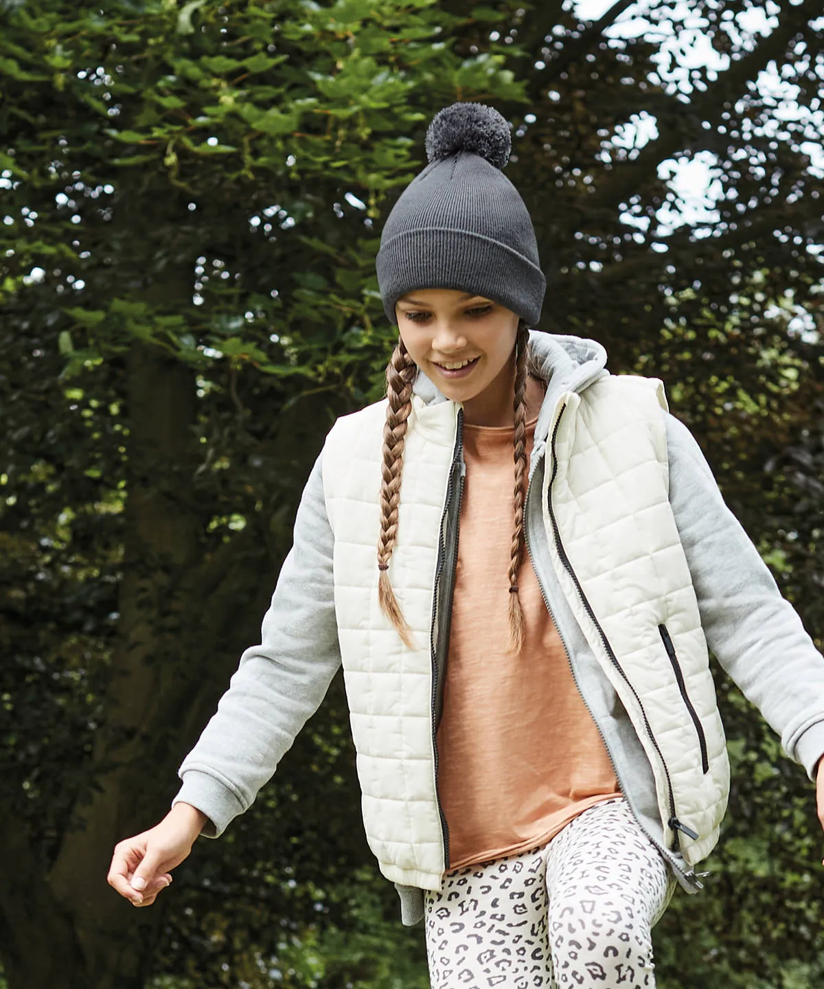 Junior original pom pom beanie | Graphite Grey