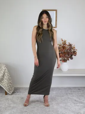 Justeen Whipstitch Bodycon Midi Dress