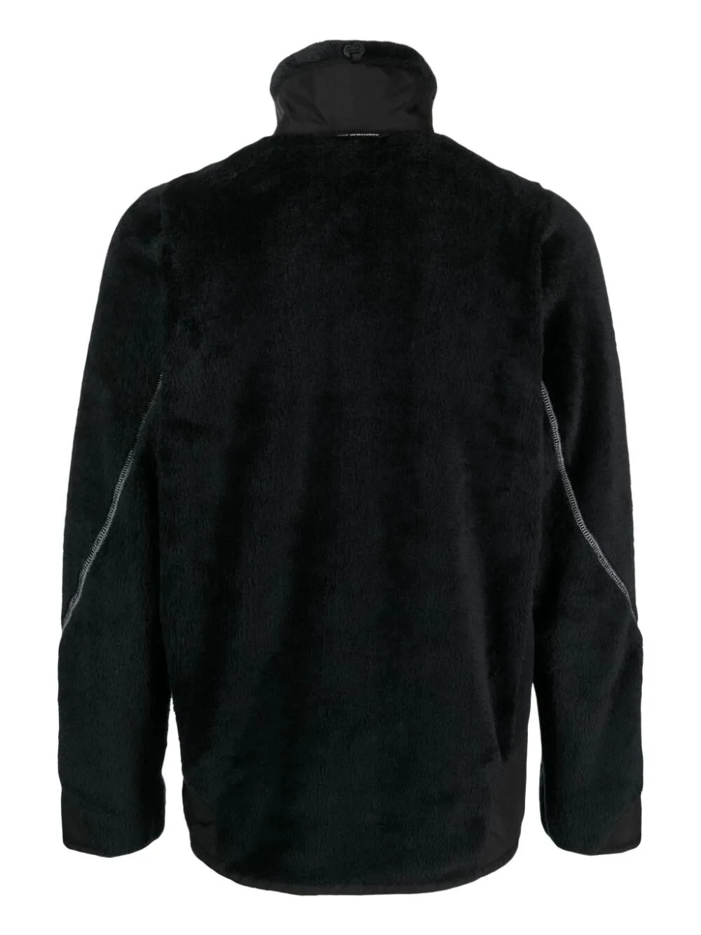 logo-embroidered fleece jacket